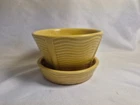 McCoy Pottery Small Yellow Ripped Flower Pot USA  2.5×4×5" **Chipped** Vintage