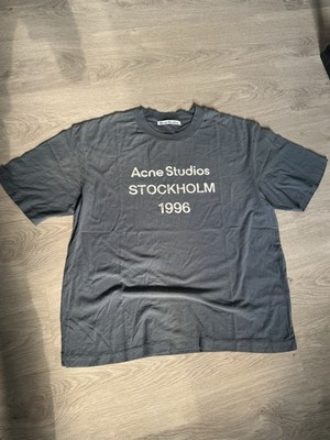 acne studios deep blue stockholm 1996 shirt t-shirt new