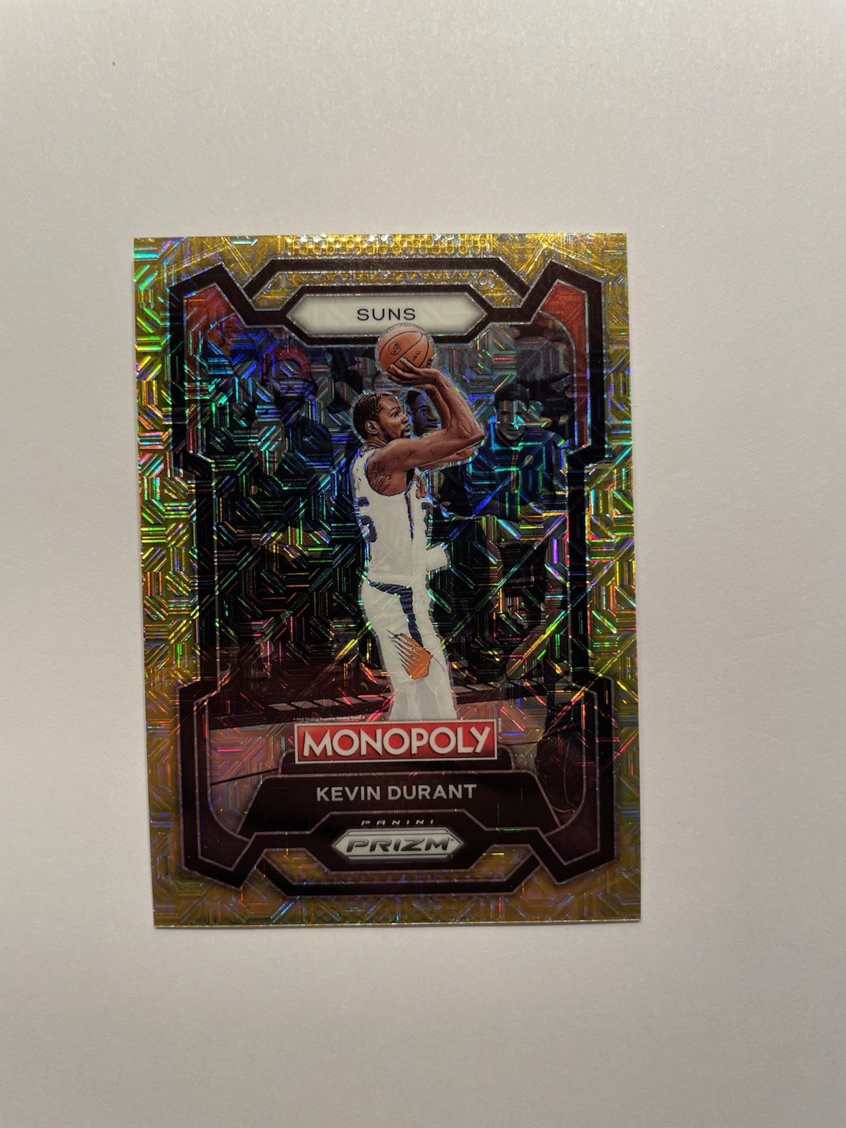 2023-24 Panini Prizm Monopoly Kevin Durant #70 Millionaire Gold Mojo Prizm /500