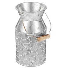 Iron Flower Barrel Vase Arrangement Tool Deck Railing Pot Holder