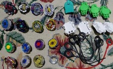 Hasbro Tomy Beyblade Burst Turbo Metal Fusion Lot of 15 Blades w/ Launchers 