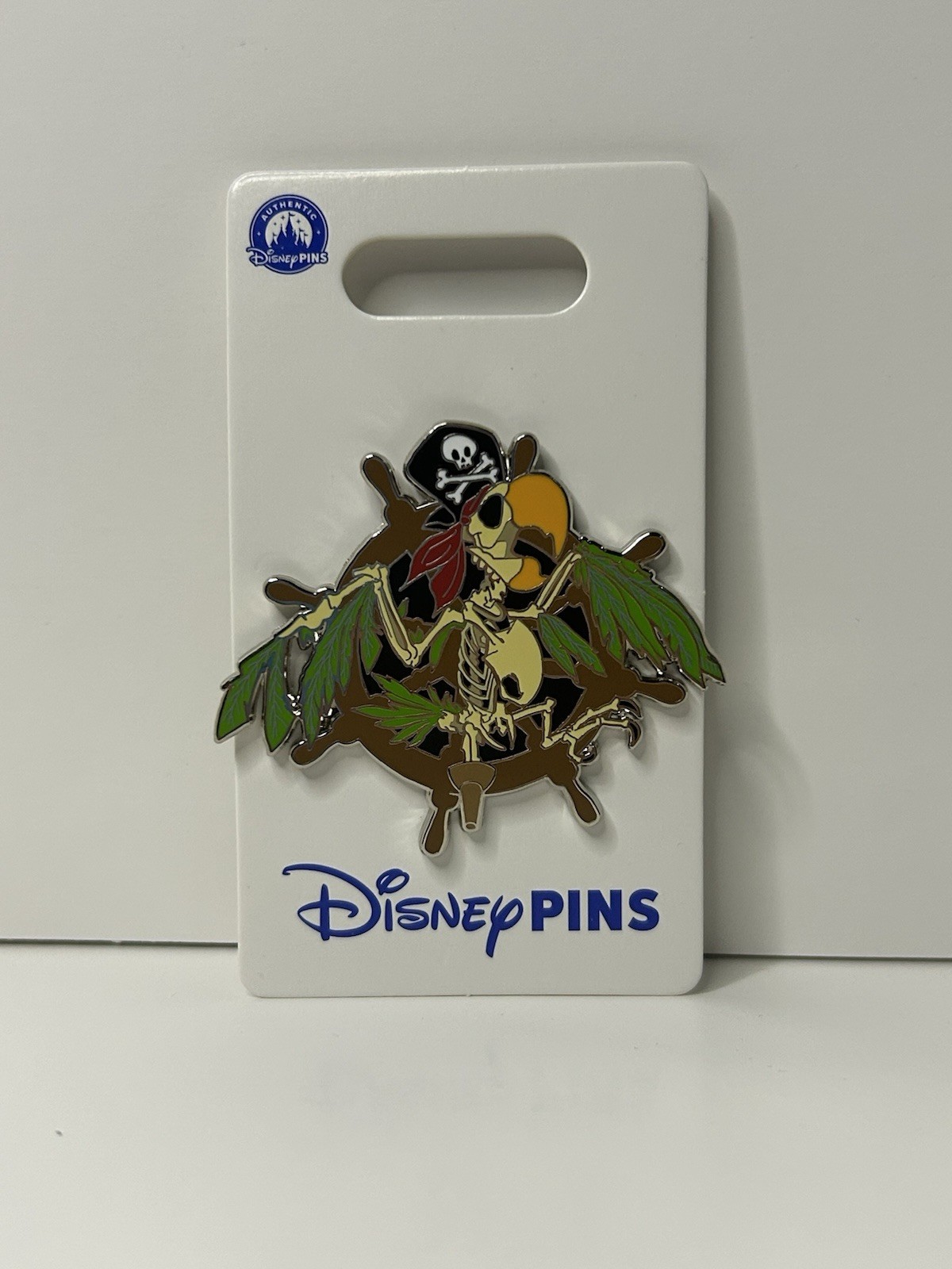 Disney Pirates Of The Caribbean Skeleton Pirate Bird Pin Authentic 2022