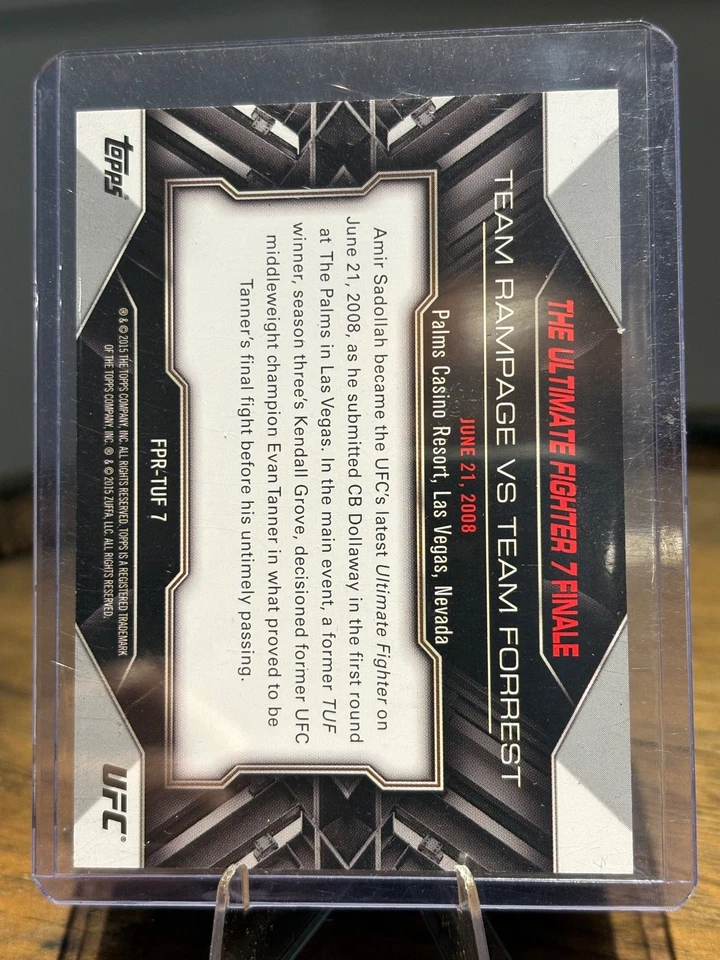 2015 Topps Finest UFC Poster The Ultimate Fighter 7 Finale Rampage Griffin - Image 2 of 2