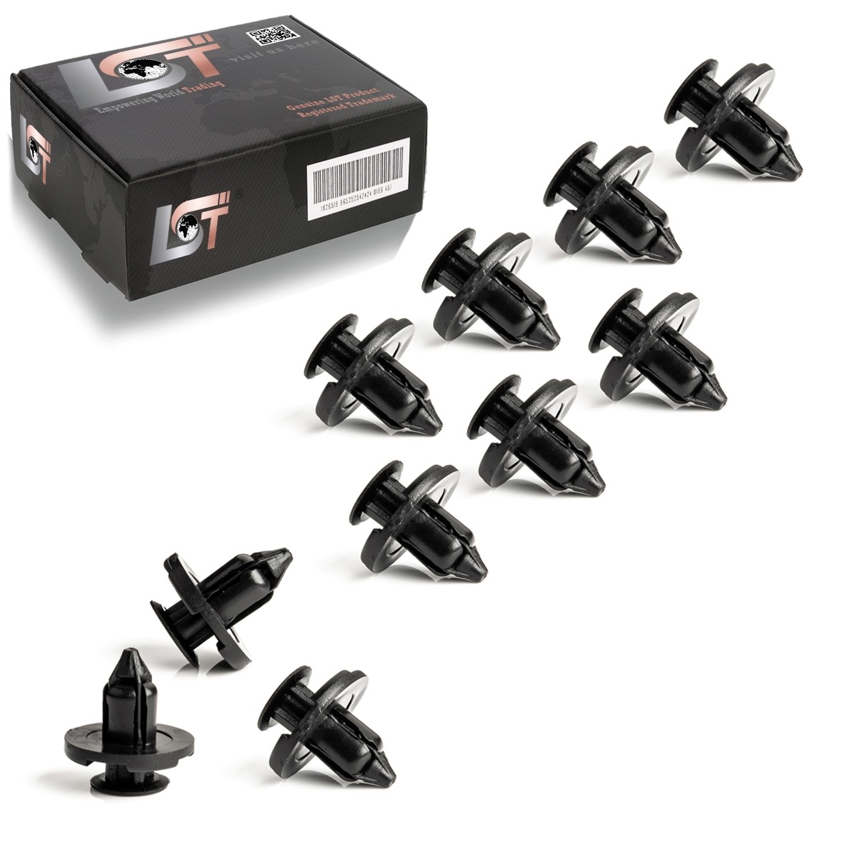 10X Wheel Arch Fastening Clips For MITSUBISHI
