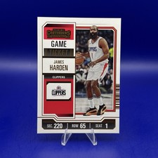 2023-24 Contenders Basketball James Harden Bronze Foil Game Ticket #82 Clippers