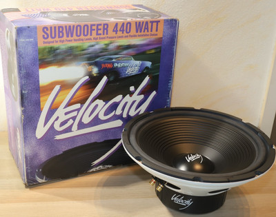 1x Subwoofer Blaupunkt / Velocity VXW 380 Auto HiFi 440Watt, NEU, OVP 7606278000