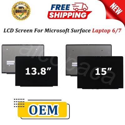 New OEM For Microsoft Surface Laptop 6/7 13.8'' 15'' LCD Display Screen Assembly