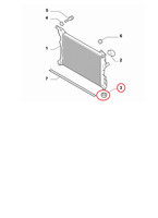 Gummiaufnahme RadiatorstüTze Fiat Punto - Alfa Mito Original 51805126