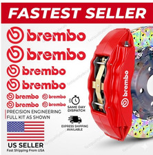 Fits Brembo Brake Caliper High Temp Vinyl Decal Sticker 8 Pcs 4 Pairs Pick Color Fits Brembo Brake Caliper High Temp Vinyl Decal Sticker 8 Pcs 4 Pairs Pick Color