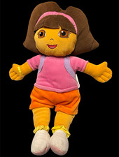 Dora the Explorer Plush Doll Medium 2011 Retired Washable Pink Orange MPN84526