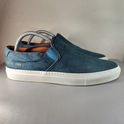 Woman by Common Projects Blue Suede Slip-On Casual Shoe Women's Size 40 US 9.5