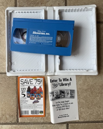 Monsters, Inc. Disney - Pixar VHS Animated Movie Tape EXC - Picture 5 of 5