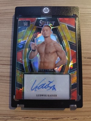 Ludwig Kaiser WWE Panini Select Autograph Autogramm /5 Red Prizm