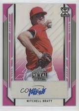 2021 Leaf Metal Draft Pink Rainbow /20 Mitch Bratt Mitchell #BA-MB2 Auto xb2