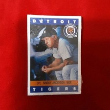 Kroger 1992 Detroit Tigers Sparky Anderson #11 Base Set Baseball Card