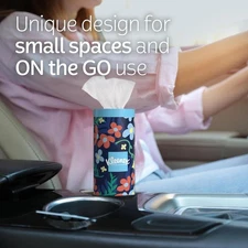 Kleenex Perfect Fit Facial Tissue Cup Holder Cannisters For Your Car Free Ship