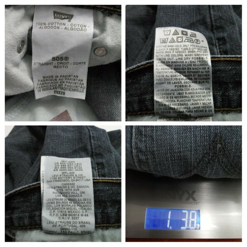 Levis 505 Denim Jeans Girls 18 Regular Blue Jeans Waist 29 Length 29 Girls Jeans - Picture 12 of 13
