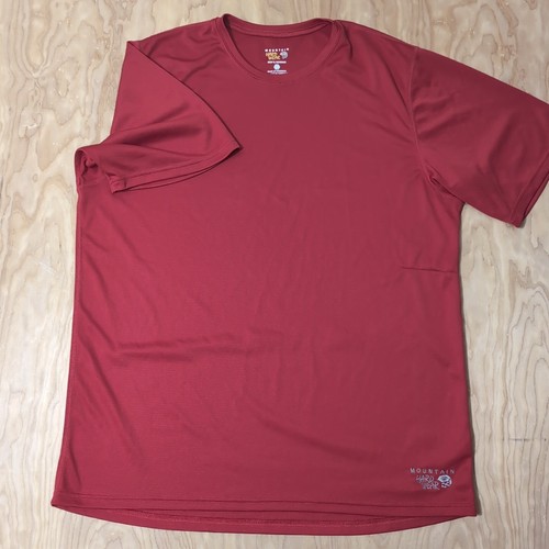 Mountain Hardwear Tech Performance Shirt Mens L Dark Orange Athletic Stretch Run - Picture 5 of 7