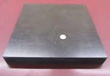 HDPE (Polyethylene) Sheet Black, 1.25" (1 1/4") x 12" Wide x 12" Length