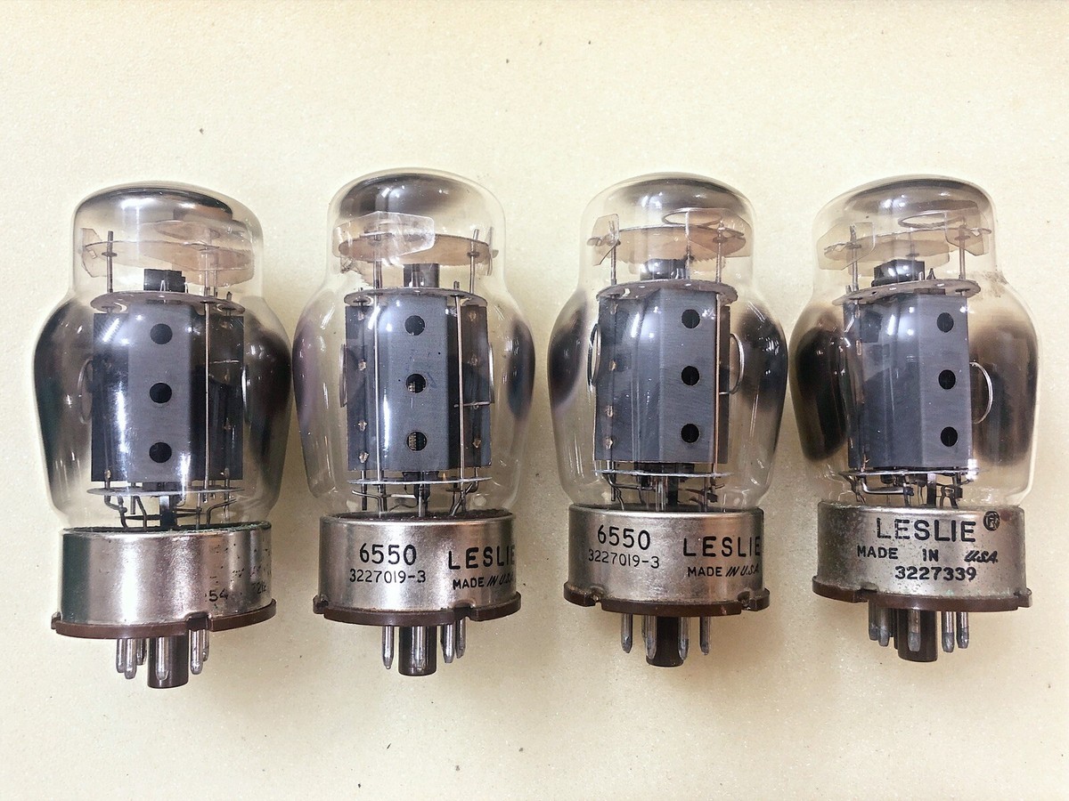 Tungsol Leslie 6550 KT88 Hole Plate Triple O getter Tested NOS