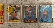 1986 TOPPS BASEBALL SEALED RACK PACK.  RICKEY HENDERSON GLOSSY & BASE #500 RIP