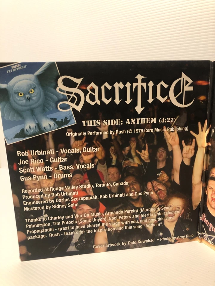 VINILO PUNK - VINILO PROPAGANDHI / SACRIFICIO - HECHO 1000 - METAL PUNK MÚSICA RARA Foto 3 de 4