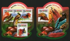 Sierra Leone 2015 Set Of 2 Stamps Sheets World Of Birds MNH #13977