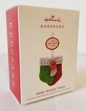 2019 Hallmark Keepsake Ornaments Baby Makes Three Brand New NIB