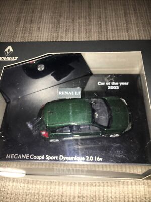 Miniature Norev 1/43 – Renault Megane Coupe 2.0 16V – Verte – Occasion Boîte Incluse