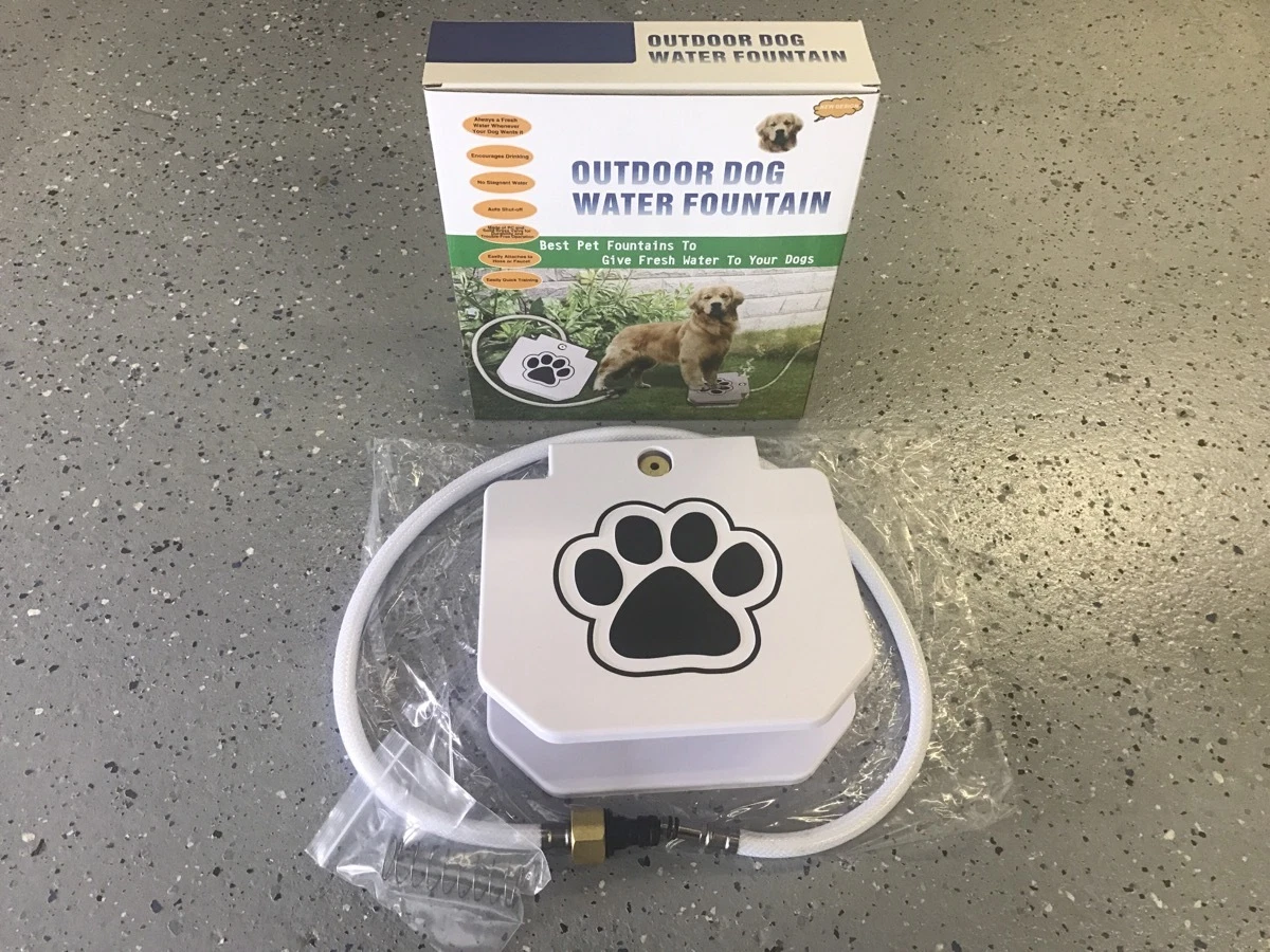 Outdoor Dog Pet Drinking Water Fountain with Extra Load Spring for