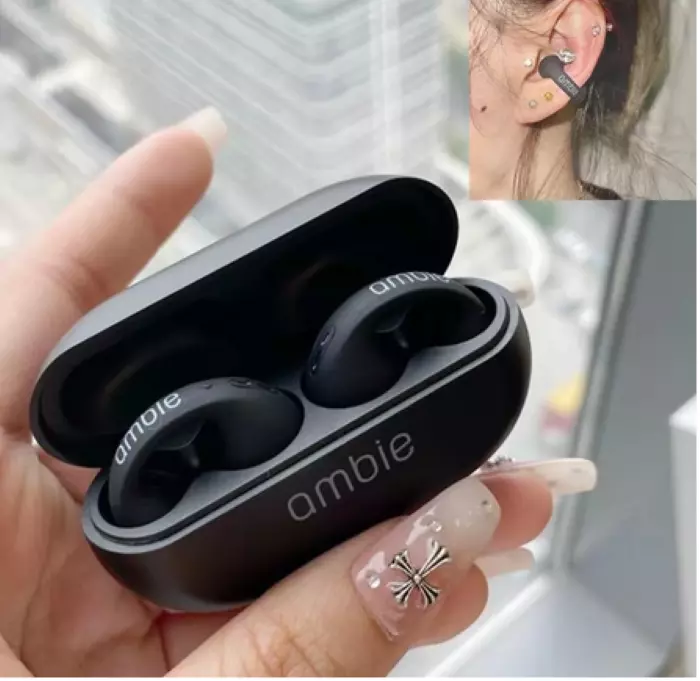 Ambie Sound Earcuffs Ear Bone Conduction Earring Wireless Bluetooth  Earphones