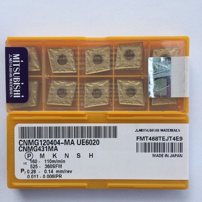 NEW BOX ( 10 PCS ) MITSUBISHI DNMG150408-MA UE6020 DNMG432MA CARBIDE NEW BOX ( 10 PCS ) MITSUBISHI DNMG150408-MA UE6020 DNMG432MA CARBIDE