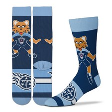 New! Tennessee Titans T-Rac Mascot Madness Socks One Size Fits Most Adults