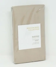 Hudson Park 470 TC Luxe Supima Cotton Percale Pillowcase PAIR - KING - Champagne