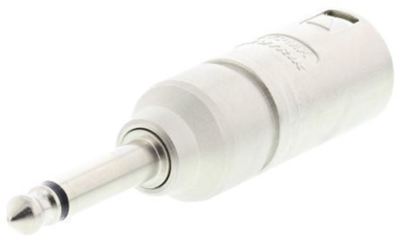 1 x Neutrik Adapter, Stecker 1/4 Zoll Mono auf Stecker XLR NA2MP