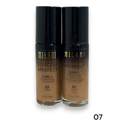Milani Concealer + Perfect 2-in-1 Foundation 1oz./30ml New; LOT OF 2 (You Pick!)