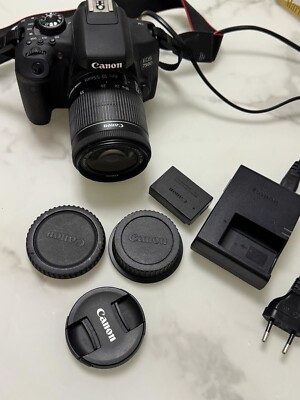 Canon EOS 750D / Rebel T6i 24.2 MP SLR-Digitalkamera - Schwarz (Kit m/ EF-S...