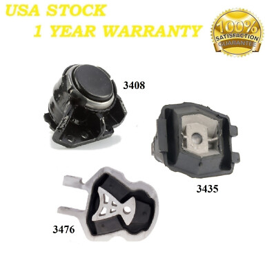 3PCS MOTOR & TRANS MOUNT FIT 2014-2018 Ford C-Max 2.0L - AUTO TRANS (2ND DESIGN)
