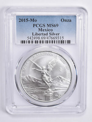 モンテリー 2015 2015 MO Mexico 1 Onza Libertad Silver MS69 PCGS Blue Lbl | eBay