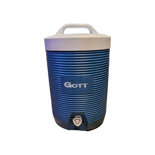 Vintage Gott 2 Gallon Blue Water Cooler Insulated Drink Dispenser 1692