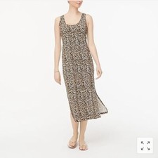 🆕J. Crew sleeveless cheetah leopard print dress
