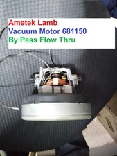 Ametek/Lamb 681150 Vacuum BackPack Motor, NEW 110V 834099 bypass flow thru