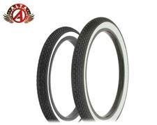 VINTAGE SCHWINN STYLE WHITEWALL BRICK 16 X 1.75 S2 W/ 20 X 2.125 S2 BRICK TIRE.