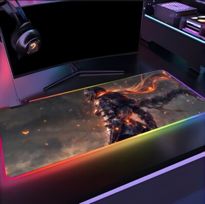 Elden Ring RGB XXL Mouse Pad - Light Up Your Desk w/ Tarnished, Malenia & Ranni