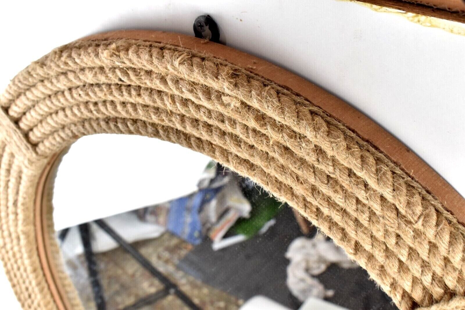 Nautical mirror Coastal mirror Home decor mirror Rope mirror Bathroom