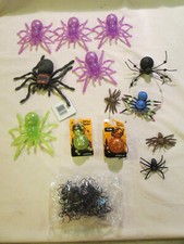 Halloween Props Creepy Decorations Lot of 46 Spiders