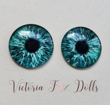 Blythe Doll Eyechips Green Realistic Eye Chips 14mm Custom Furby Ooak Blythe Bjd