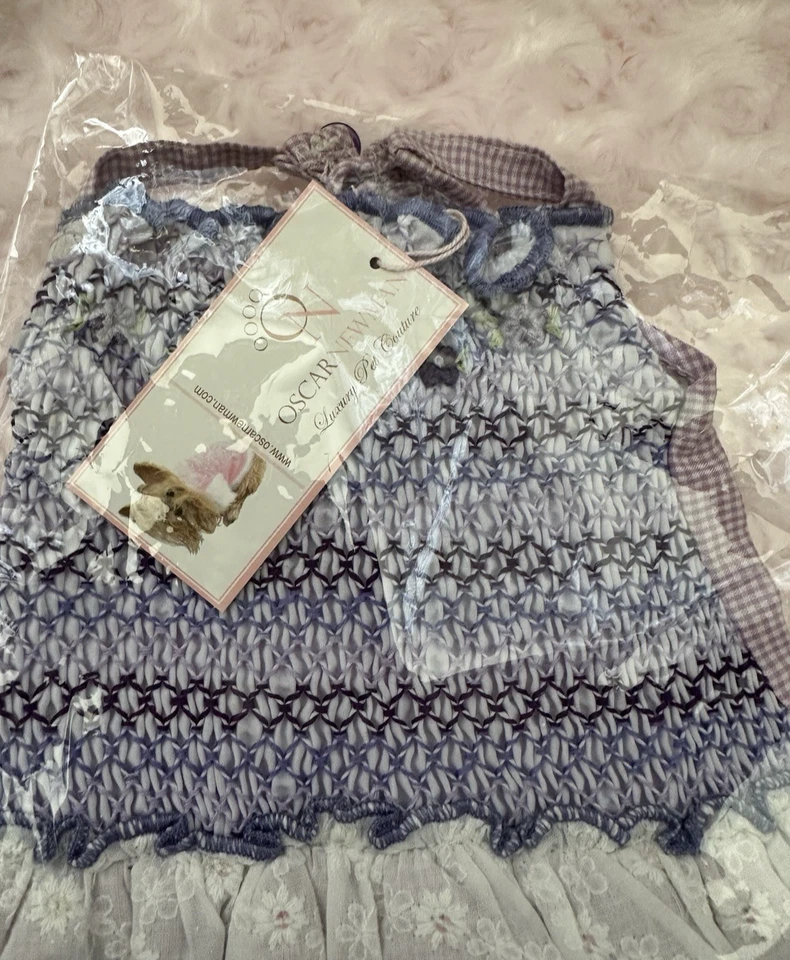 Vestido Oscar Newman Violeta Perro Ajustado a Mano Talla S Nuevo Foto 2 de 4