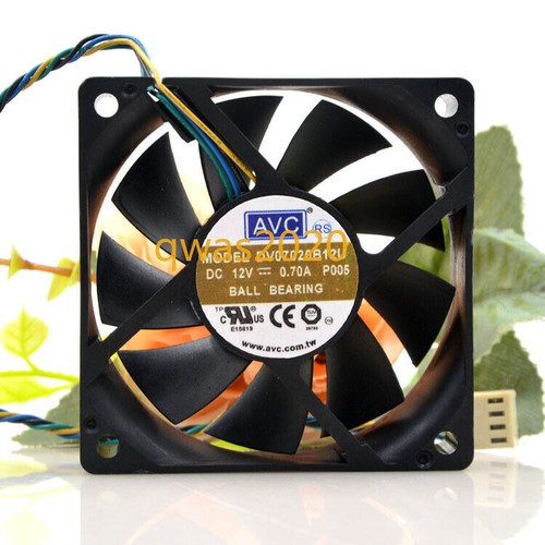 1pc AVC DV07020B12U 12V 0.7A 7CM 7020 4-wire Double Ball Cooling Fan