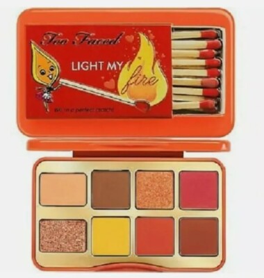 [Too Faced] Light My Fire Eye Shadow Palette 8 Shade Complete Look in a Box NIB